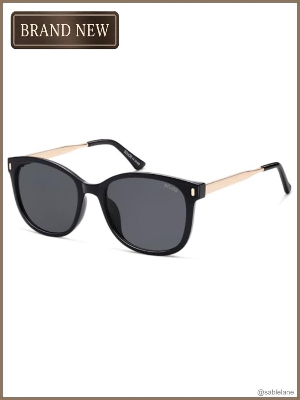 Oversized Square Polarized Sunglasses UV400 Protection Retro 90s Style